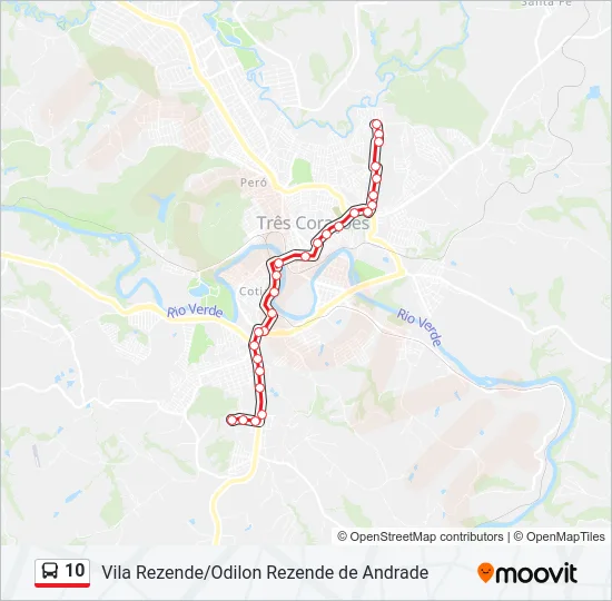 10 Bus Line Map