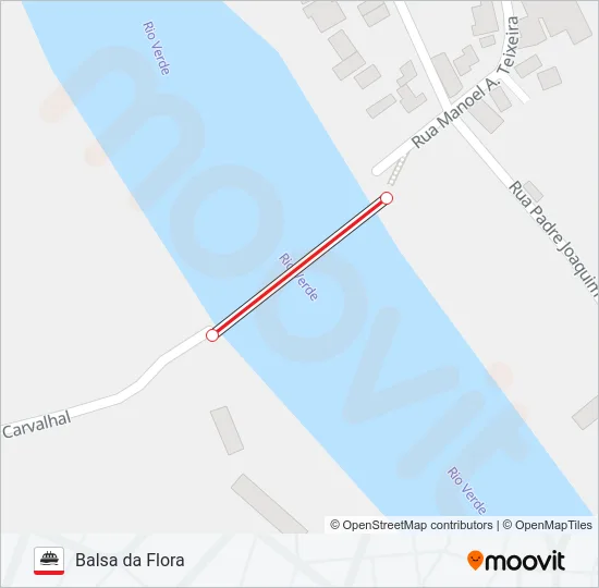 BALSA DA FLORA Ferry Line Map