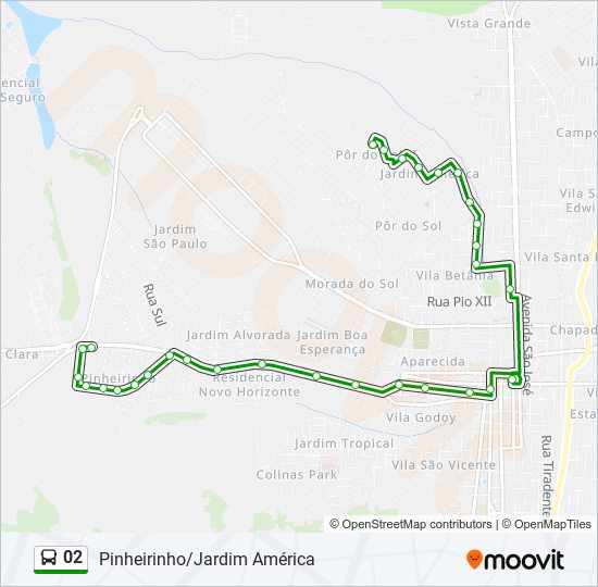 Mapa de 02 de autobús