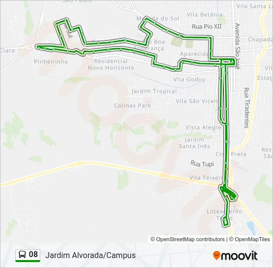 08 Bus Line Map