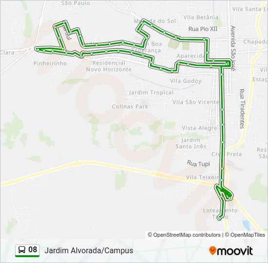 08 Bus Line Map