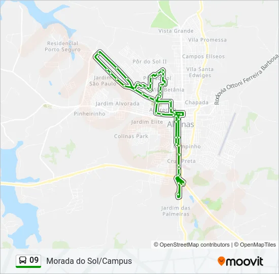 09 Bus Line Map