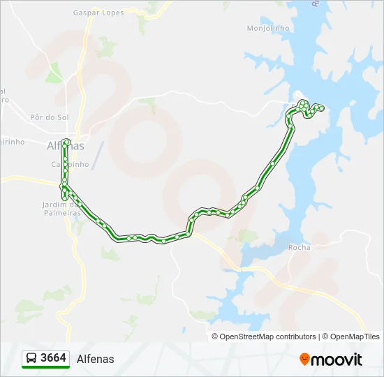 3664 Bus Line Map