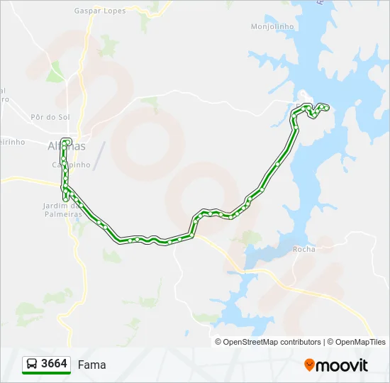 3664 Bus Line Map