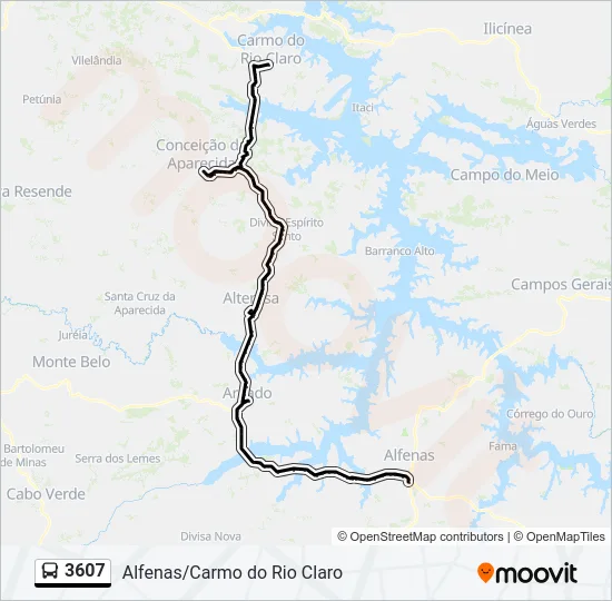 3607 Bus Line Map