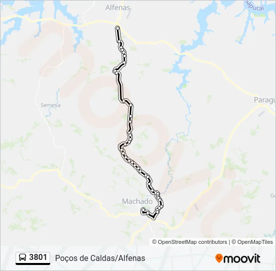 3801 Bus Line Map