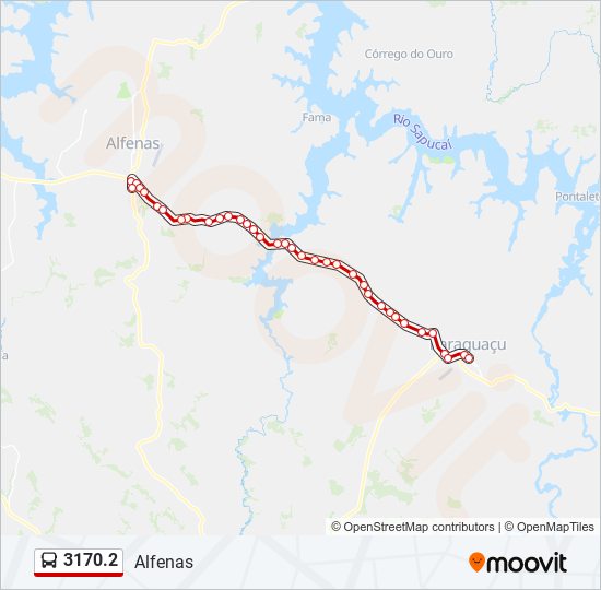 Mapa de 3170.2 de autobús