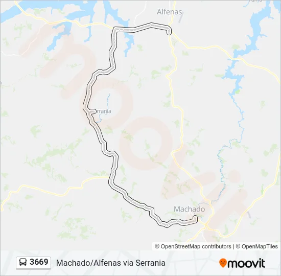 3669 Bus Line Map