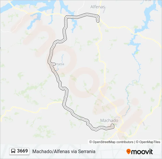 3669 Bus Line Map