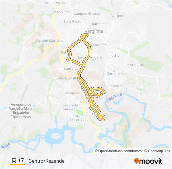 17 Bus Line Map