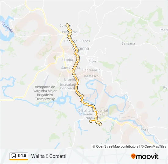 01A Bus Line Map