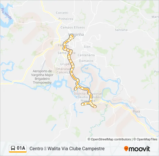 01A Bus Line Map