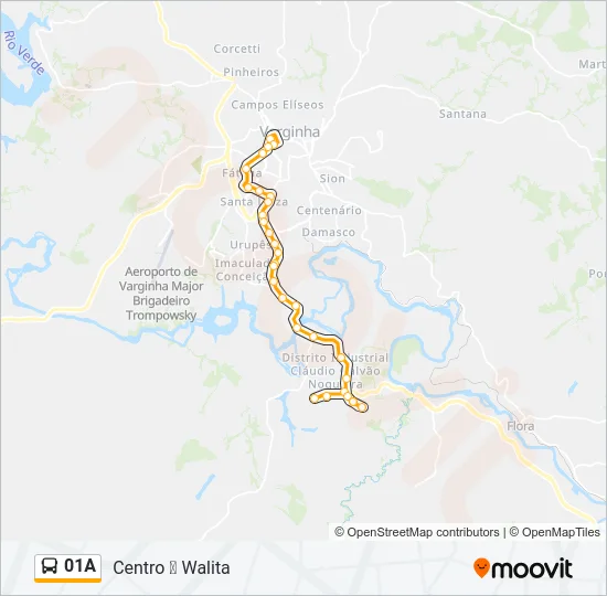01A Bus Line Map