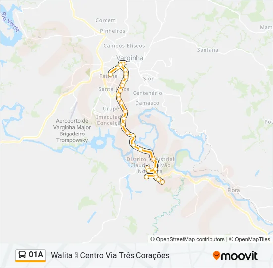 01A Bus Line Map