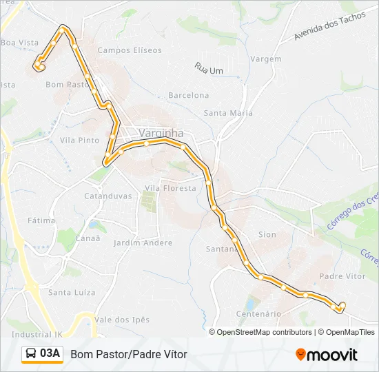 03A Bus Line Map