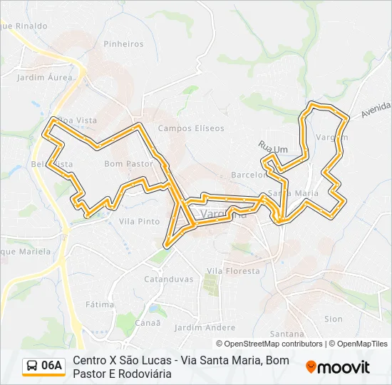 06A Bus Line Map