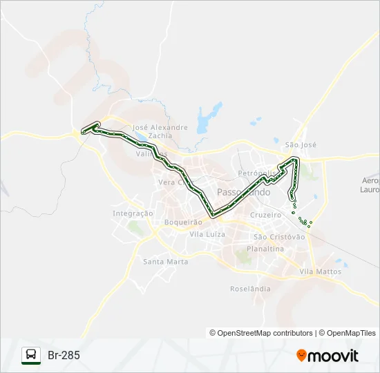 14 BR 285 / SÃO LUIZ Bus Line Map