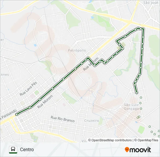 14 BR 285 / SÃO LUIZ Bus Line Map