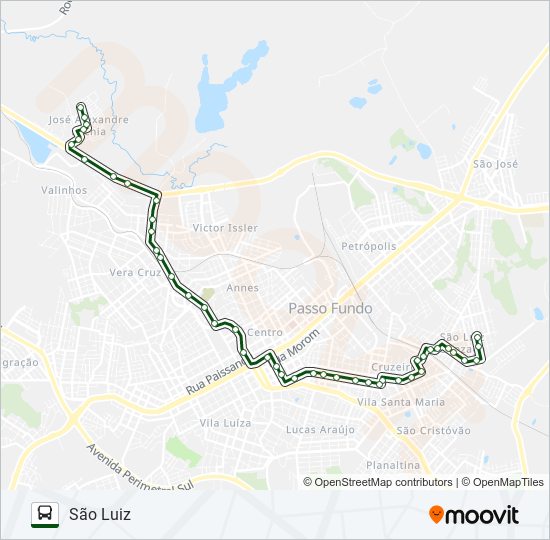 15 SÃO LUIZ / ZACCHIA bus Line Map