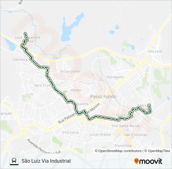 15 SÃO LUIZ / ZACCHIA Bus Line Map