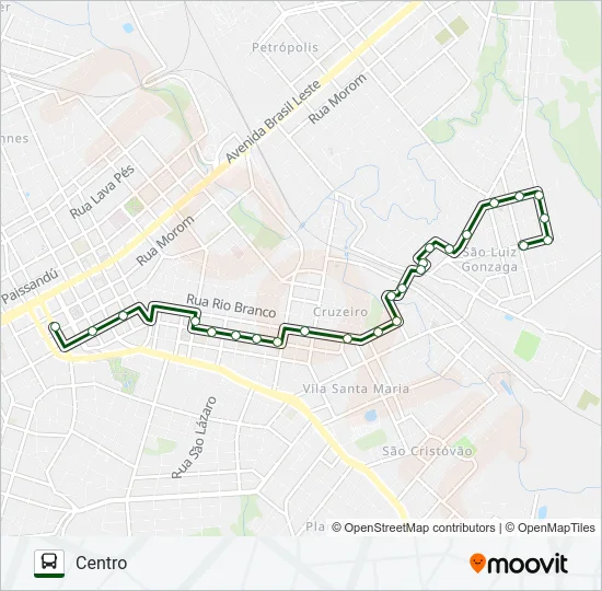 15 SÃO LUIZ / ZACCHIA Bus Line Map