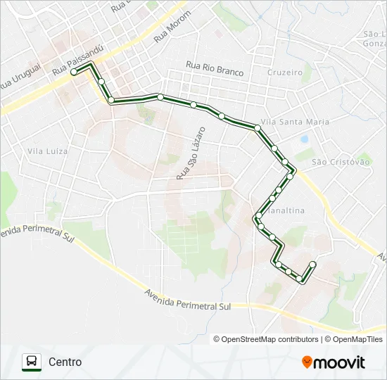 07 HÍPICA / PLANALTINA Bus Line Map
