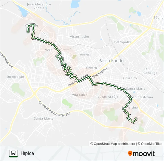 07 HÍPICA / PLANALTINA Bus Line Map