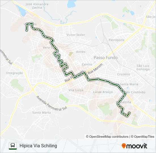 07 HÍPICA / PLANALTINA Bus Line Map