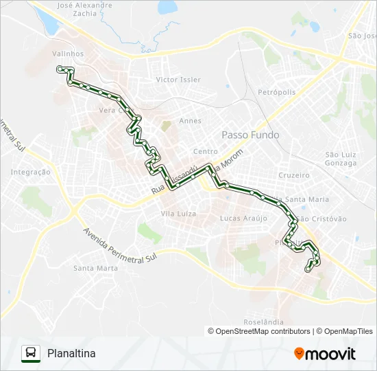07 HÍPICA / PLANALTINA Bus Line Map