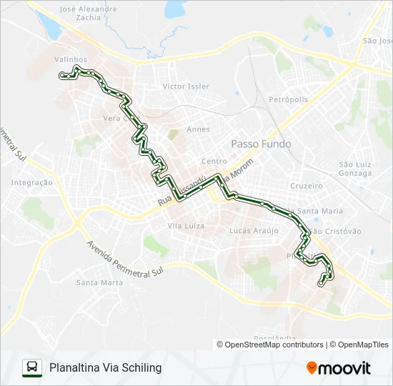07 HÍPICA / PLANALTINA Bus Line Map