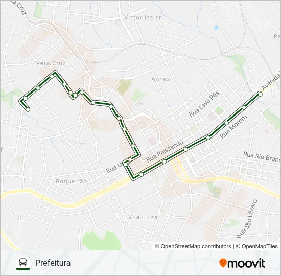05 OPERÁRIA / PETRÓPOLIS Bus Line Map