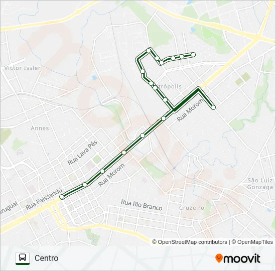 05 OPERÁRIA / PETRÓPOLIS Bus Line Map