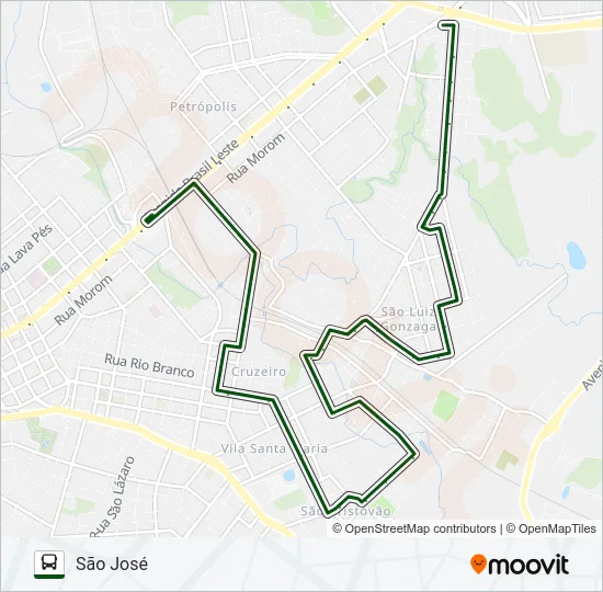 03 EDMUNDO TREIN / SÃO JOSÉ Bus Line Map