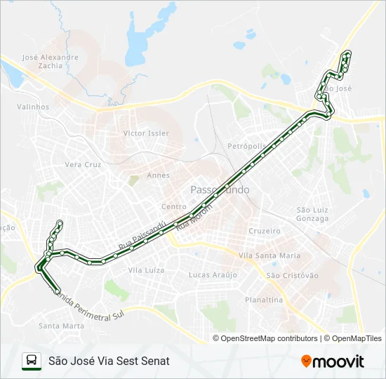 03 EDMUNDO TREIN / SÃO JOSÉ Bus Line Map