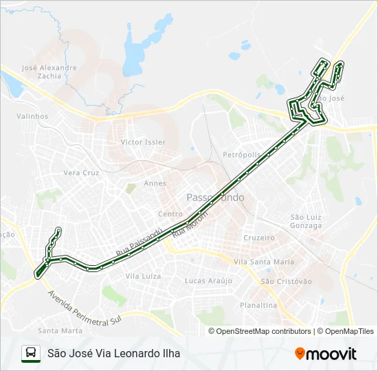 03 EDMUNDO TREIN / SÃO JOSÉ Bus Line Map