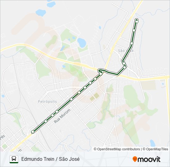 Mapa de 03 EDMUNDO TREIN / SÃO JOSÉ de autobús