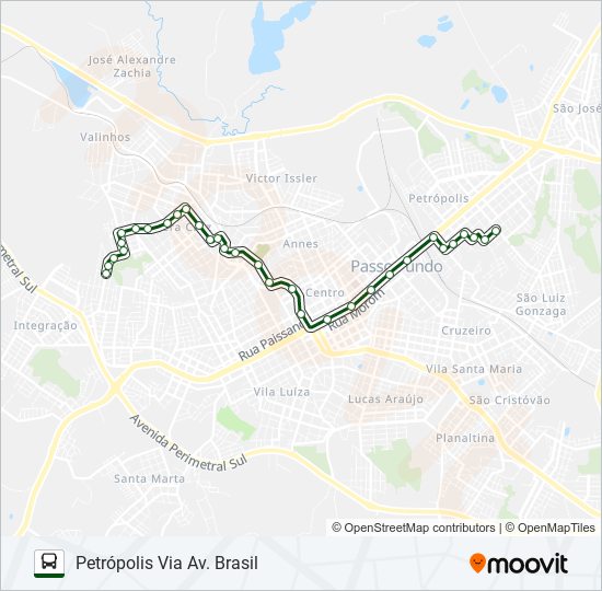 Mapa de 20 PETRÓPOLIS / NENÊ GRAEFF de autobús