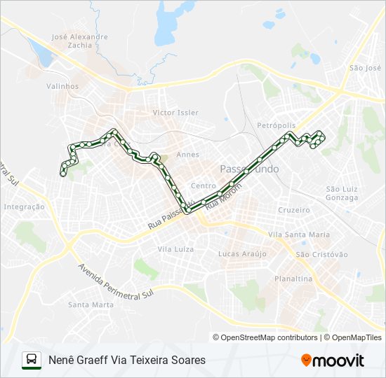 20 PETRÓPOLIS / NENÊ GRAEFF bus Line Map