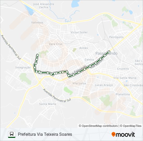 20 PETRÓPOLIS / NENÊ GRAEFF bus Line Map