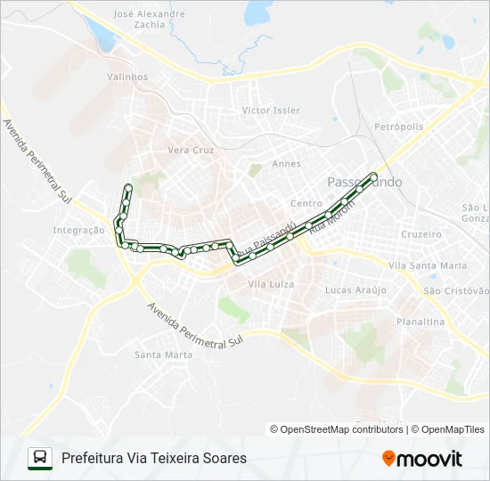 20 PETRÓPOLIS / NENÊ GRAEFF Bus Line Map