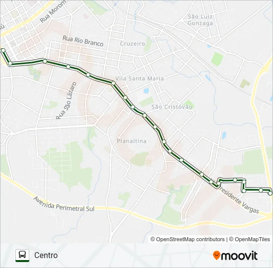 01 VERA CRUZ / SÃO CRISTOVÃO Bus Line Map