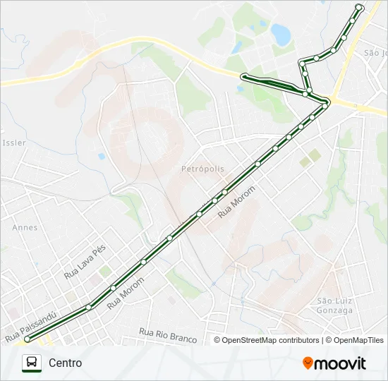 27 LEONARDO ILHA / VERA CRUZ Bus Line Map