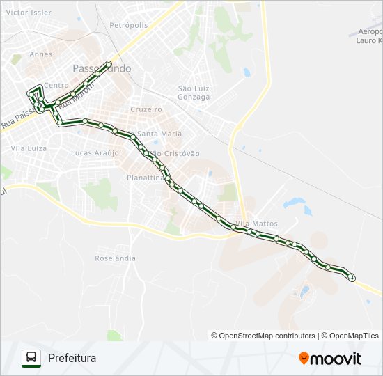 Mapa da linha 09 PRAÇA TAMANDARÉ / SÃO JOÃO de ônibus