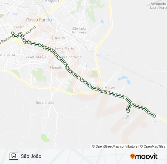 09 PRAÇA TAMANDARÉ / SÃO JOÃO Bus Line Map