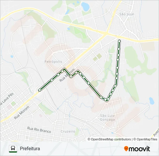 13 LUCAS ARAÚJO / PARQUE FARROUPILHA Bus Line Map