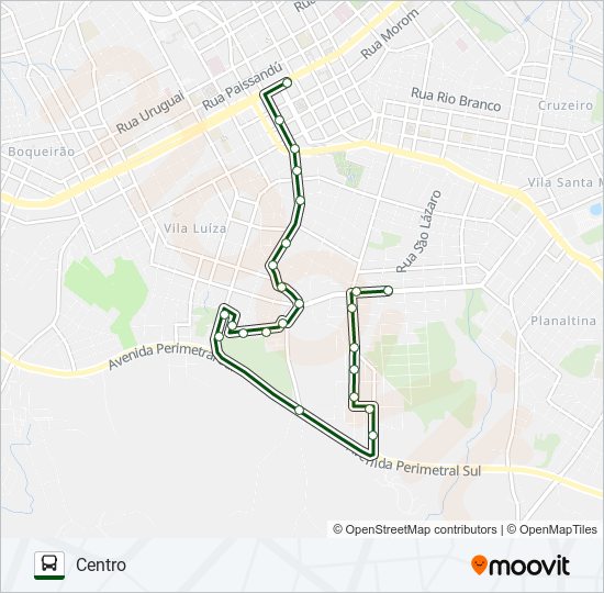 Mapa de 13 LUCAS ARAÚJO / PARQUE FARROUPILHA de autobús