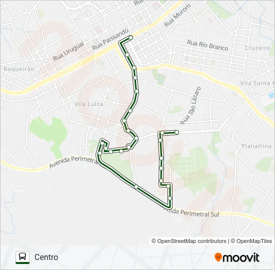 13 LUCAS ARAÚJO / PARQUE FARROUPILHA Bus Line Map