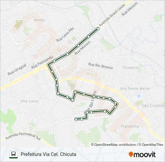 13 LUCAS ARAÚJO / PARQUE FARROUPILHA Bus Line Map