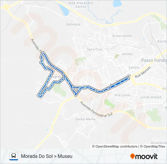 28 MORADA DO SOL / SÃO LUIZ Bus Line Map