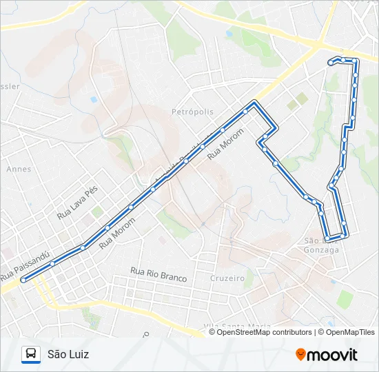 28 MORADA DO SOL / SÃO LUIZ Bus Line Map